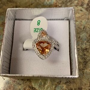 Size 8 amber topaz